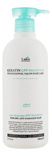 Шампунь для волос кератиновый Keratin Lpp Shampoo: Шампунь 530мл