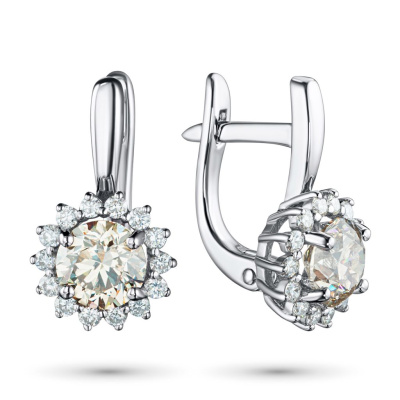 Серьги из белого золота э4712сг05210007