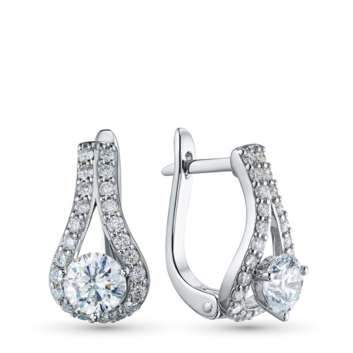 Серьги из белого золота э4712сг02115200