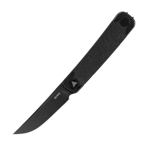 Складной нож SRM 131M-GB Enso black сталь 14C28N, рукоять Black G10