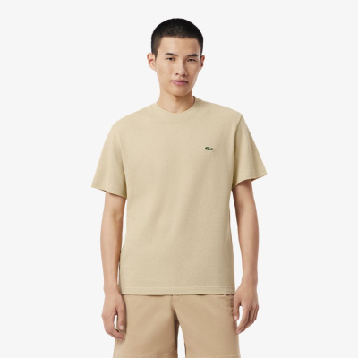 Мужская хлопковая футболка Lacoste из смеси льна