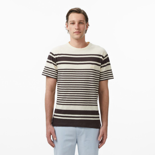 Мужская хлопковая футболка Lacoste из смеси льна