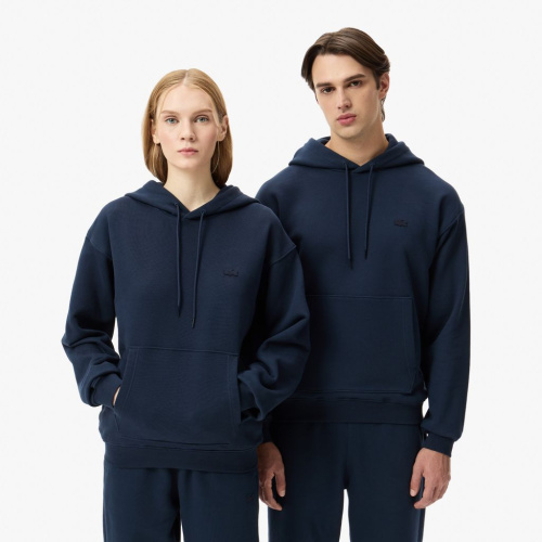 Хлопковый свитшот Lacoste унисекс свободного кроя