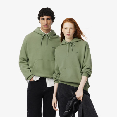 Хлопковый свитшот Lacoste унисекс свободного кроя