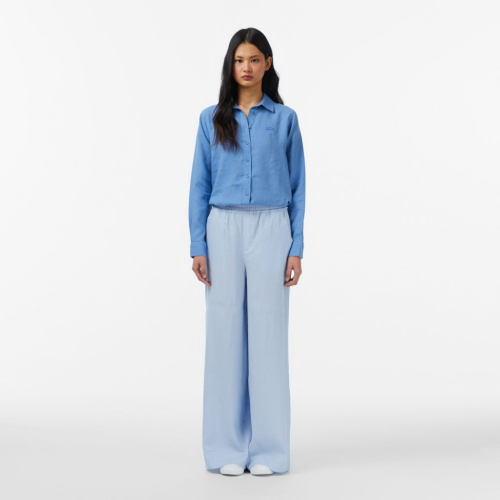 Женские брюки Lacoste из смеси льна