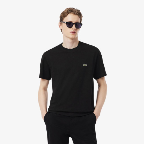 Мужская хлопковая футболка Lacoste из смеси льна