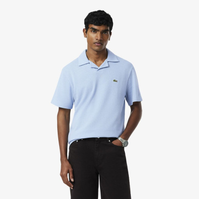 Мужское хлопковое поло Lacoste из смеси льна