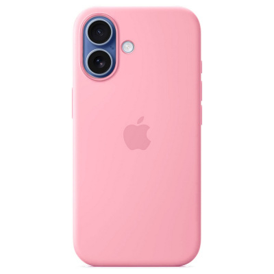 Чехол-накладка Silicone Case Series для Apple iPhone 16 (светло-розовый)