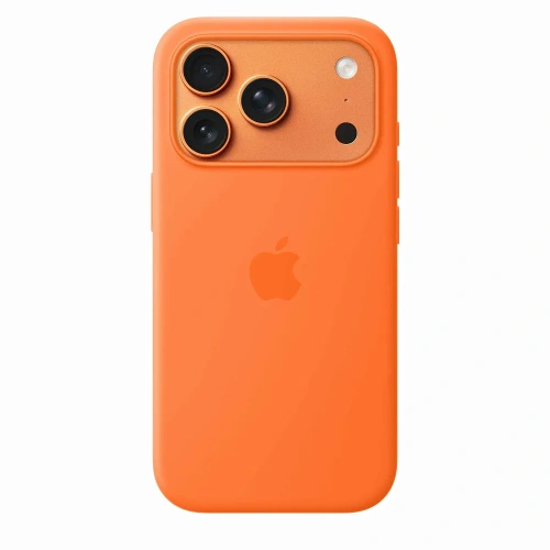 Чехол-накладка Silicone Case Series для iPhone 17 Pro (оранжевый)