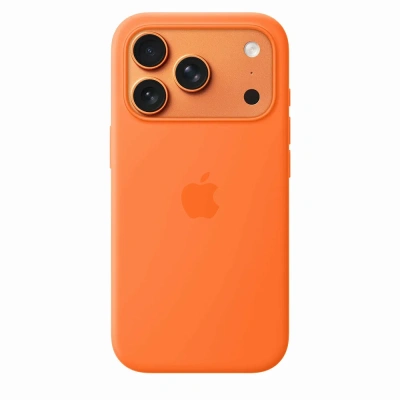 Чехол-накладка Silicone Case Series для iPhone 17 Pro (оранжевый)