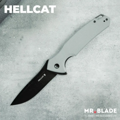 Складной нож Mr.Blade Hellcat blackwash сталь VG-10, рукоять Grey G10