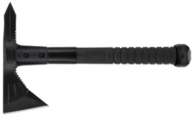 Топор - тактический томагавк Voodoo Hawk Mini Black - SOG F183, сталь 3Cr13MoV Hardcased Black, рукоять термопластик GRN, чёрный