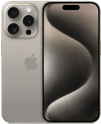 Смартфон Apple iPhone 15 Pro 512 ГБ MTQF3ZA/A «Титан» (nanoSIM+nanoSIM, без RuStore)