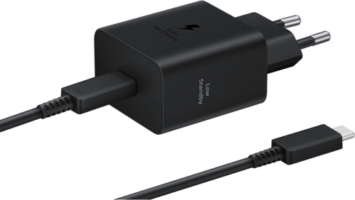 Зарядное устройство Samsung EP-T4511 45 Вт с кабелем USB-C Чёрное