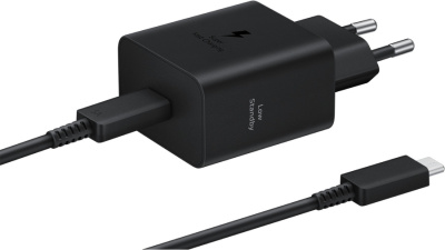 Зарядное устройство Samsung EP-T4511 45 Вт с кабелем USB-C Чёрное