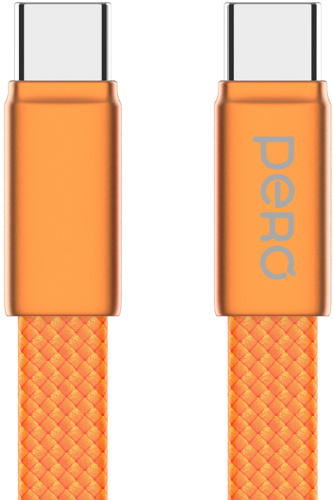 Кабель Pero DC-18 USB-C / USB-C 1,5 м 3 А Оранжевый