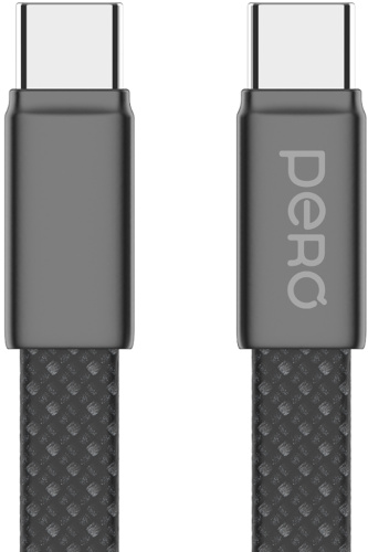 Кабель Pero DC-18 USB-C / USB-C 1,5 м 3 А Чёрный