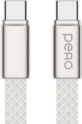 Кабель Pero DC-18 USB-C / USB-C 1,5 м 3 А Серебристый