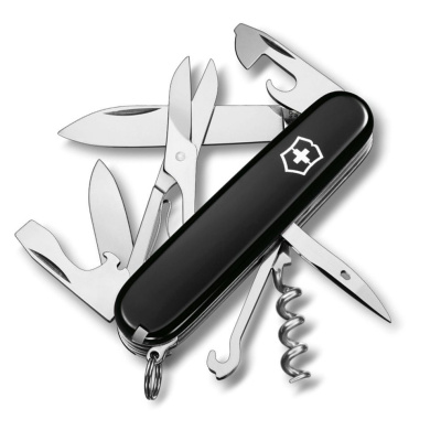 Нож перочинный Victorinox Climber, сталь X55CrMo14, рукоять Cellidor®, черный, 14 функций, 91мм
