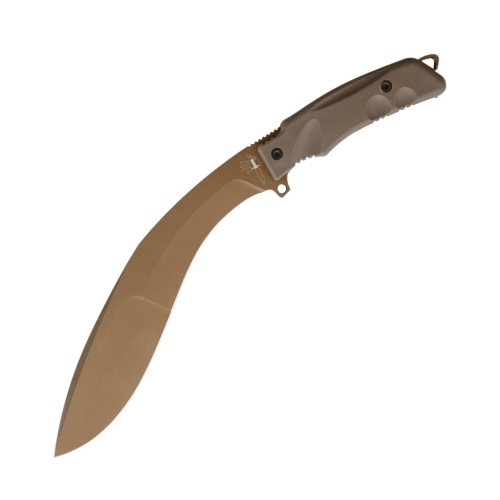 Мачете Fox Extreme Tactical Kukri, сталь N690 PVD, рукоять Forprene, зеленый
