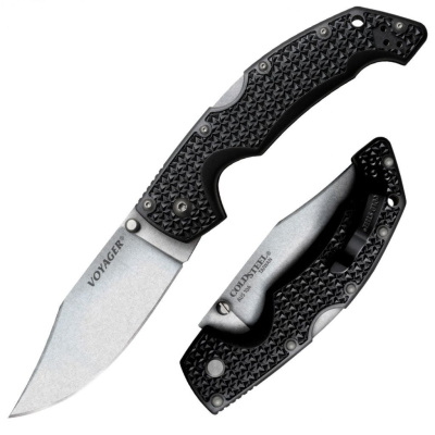 Нож складной Cold Steel Voyager Large, сталь Aus-10A, рукоять Griv Ex™, черный