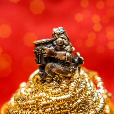 Бусина для темляка, латунь