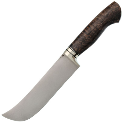 Нож Пчак, сталь D2, рукоять темная карельская береза
