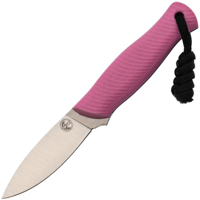 Нож Колибри, сталь N690, рукоять G10 розовая