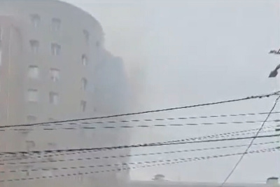 В Якутске пожар вспыхнул в многоквартирном доме / Нарыйа Пахомова   