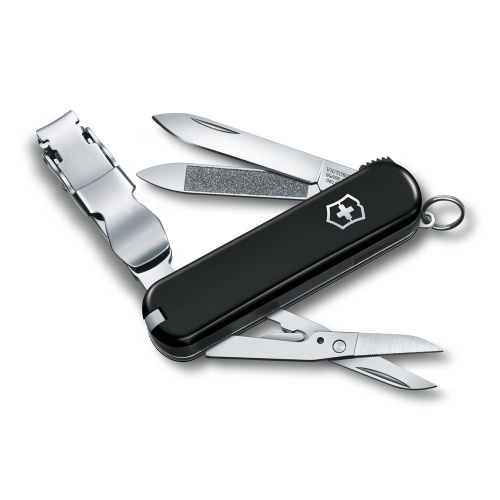 Нож-брелок Victorinox NailClip 580, 8 функций черный
