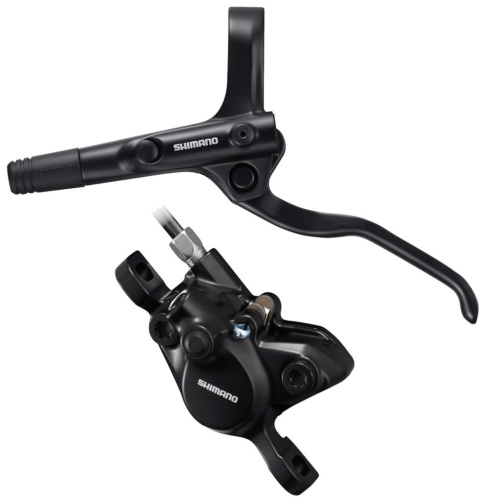 Комплект дискового тормоза Shimano BR-MT200 (черный 750 мм левый - передний полимерные колодки)