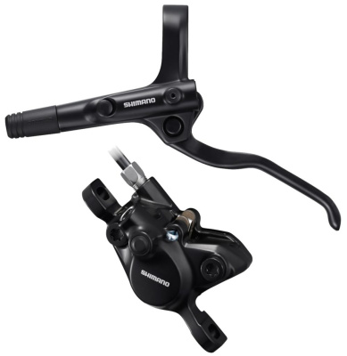 Комплект дискового тормоза Shimano BR-MT200 (черный 750 мм левый - передний полимерные колодки)