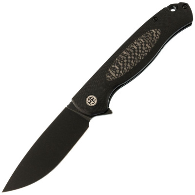 Складной нож Petrified Fish Stamp B03DDW, сталь D2, G10/карбон