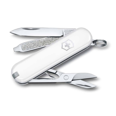 Нож перочинный Victorinox Classic SD Colors, Falling Snow (0.6223.7G) белый, 7 функций 58мм