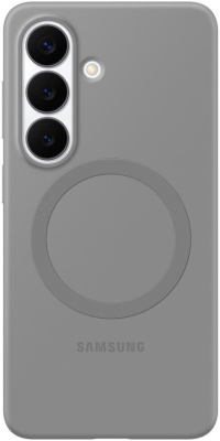 Чехол Samsung Silicone Magnet Case S26 серый