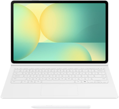 Чехол-клавиатура Samsung с тачпадом и клавишей AI Galaxy Tab S10 FE+ белый