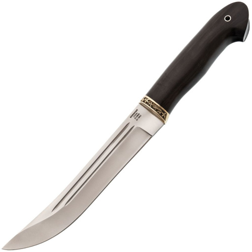 Нож Засапожный, сталь Х12МФ, рукоять граб, мельхиор