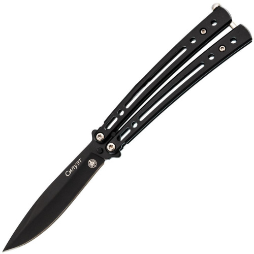 Нож-бабочка (балисонг) Силуэт, черный