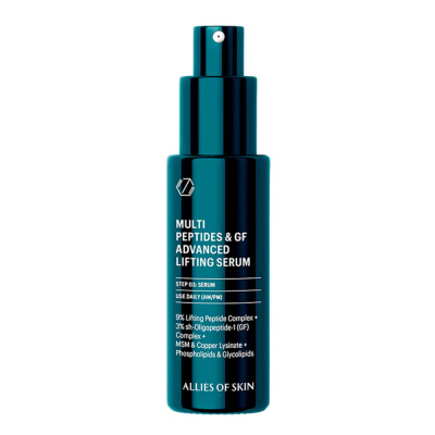 Мультипептидная лифтинг-сыворотка с EGF Allies of Skin Multi Peptide & GF Advanced Lifting Serum 30 мл