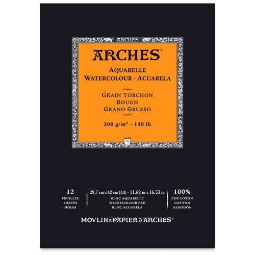 Альбом-склейка для акварели Arches Torchon 29,7х42 см 12 л 300 г
