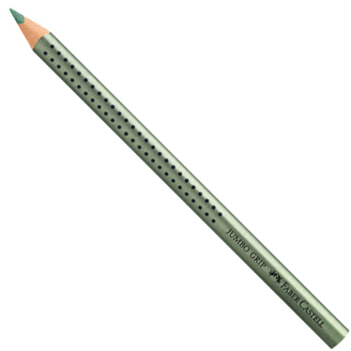 Карандаш Faber-castell "Grip Jumbo" зеленый металлик