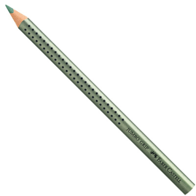 Карандаш Faber-castell "Grip Jumbo" зеленый металлик