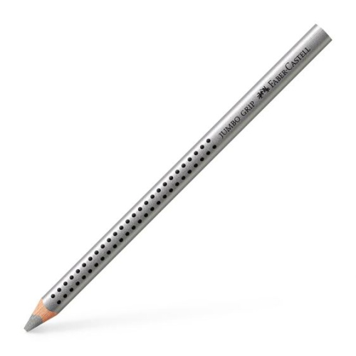 Карандаш акварельный Faber-castell "Jumbo Grip" Серебряный