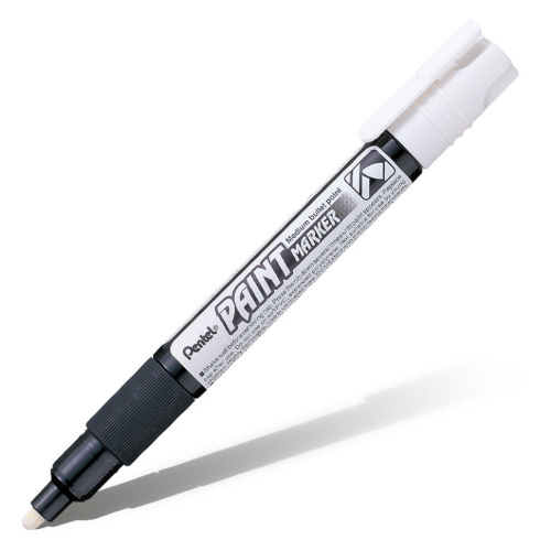 Маркер перманентный Pentel "Paint" 4,6 мм, с круглым наконечником, белый