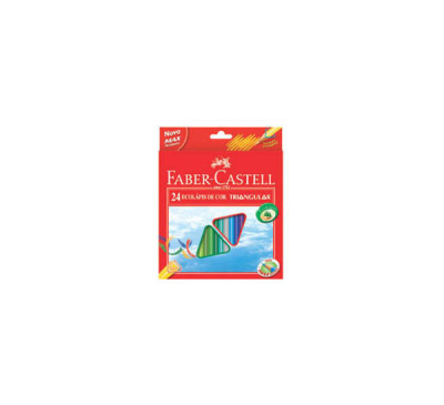 Набор карандашей цветных Faber-castell "Eco" 24 шт трехгранные + точилка в картоне