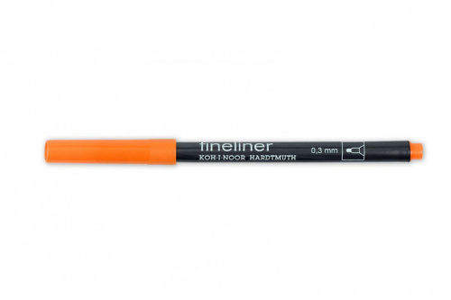 Линер Koh-I-Noor "Fineliner" 0,3 мм, оранжевый