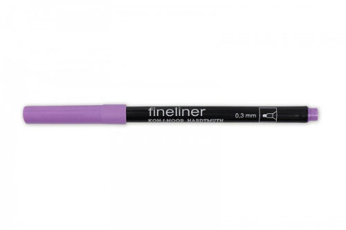 Линер Koh-I-Noor "Fineliner" 0,3 мм, фиолетовый светлый
