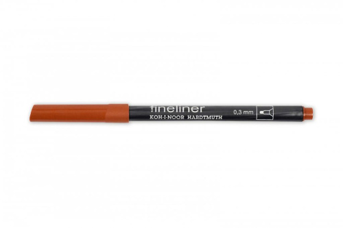 Линер Koh-I-Noor "Fineliner" 0,3 мм, охра темная