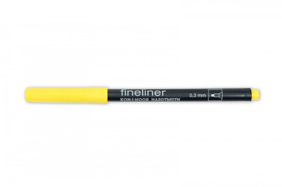 Линер Koh-I-Noor "Fineliner" 0,3 мм, желтый темный