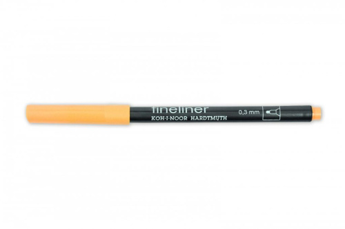 Линер Koh-I-Noor "Fineliner" 0,3 мм, оранжевый светлый